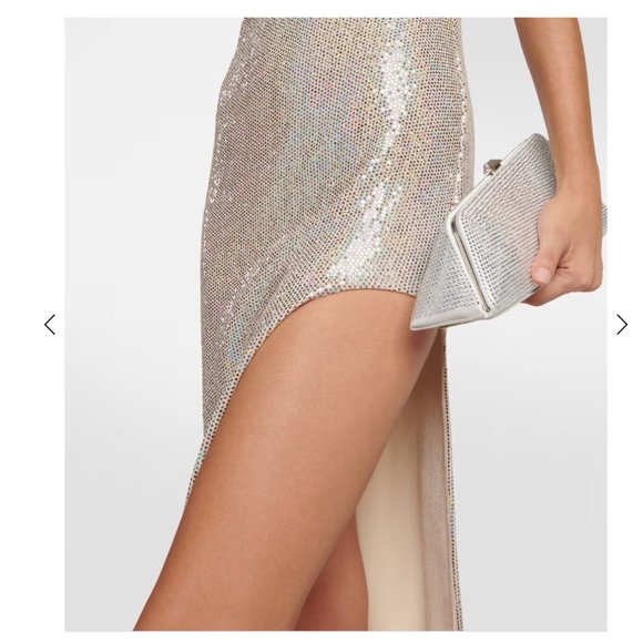 Elegant Silver Backless Dress - Picture 3 of 12